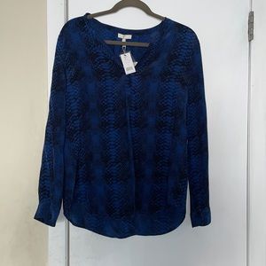 BNWT Joie Peterson Print Silk Top Size L